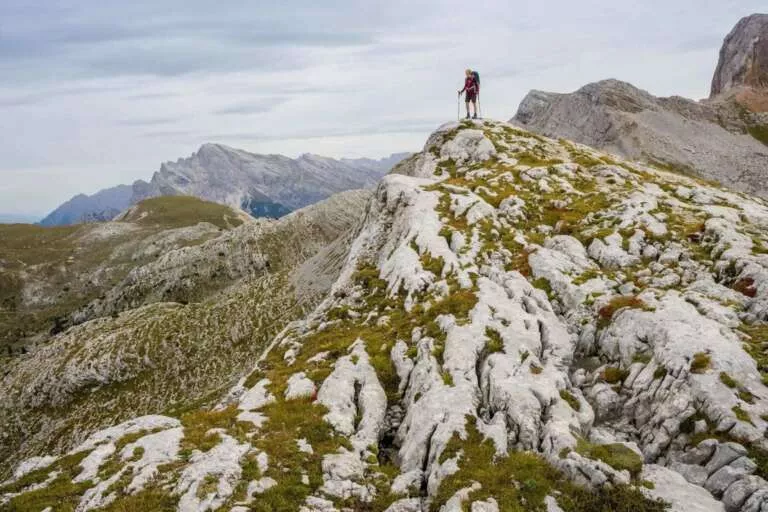 Wanderer in den Dolomiten