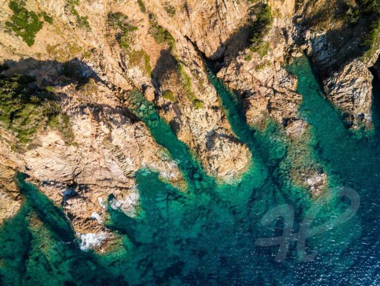 Korsikas Westküste von oben