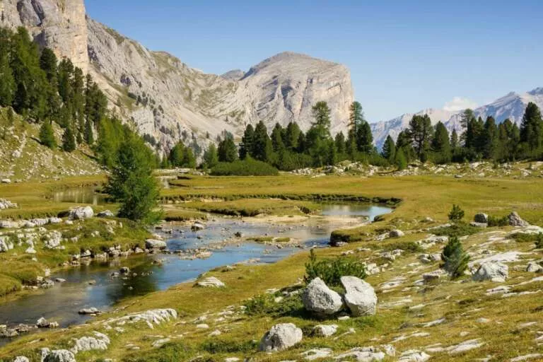Wie im Yosemite, Bachlauf in den Alpen