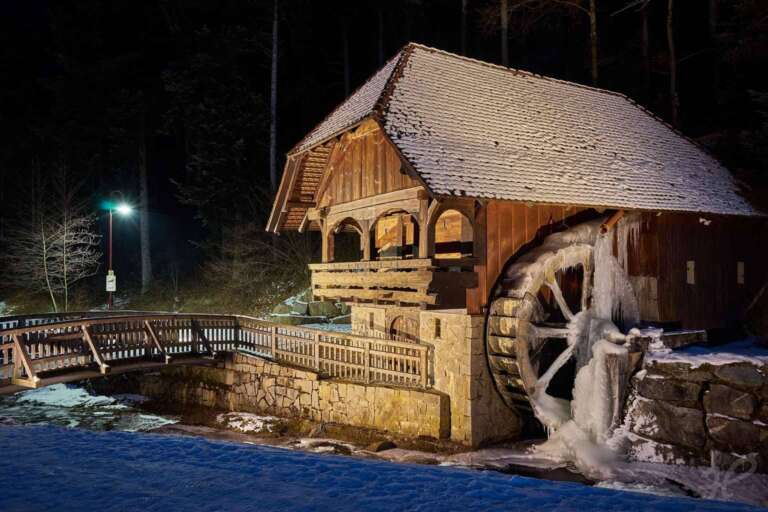 Winter an der Mühle
