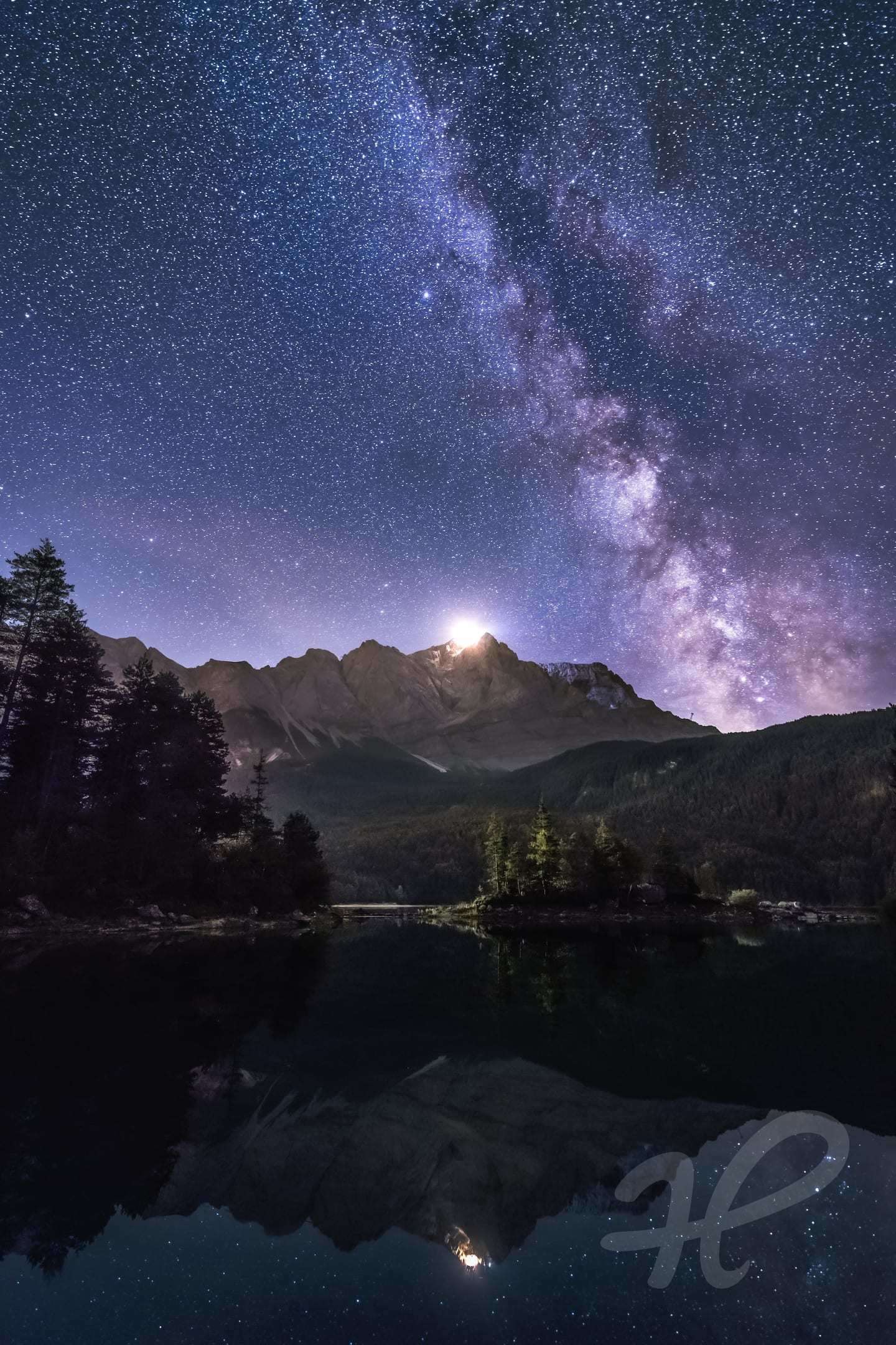 Milchstraße über dem Eibsee · Heimatfotos