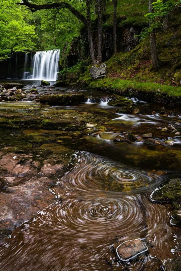 Wasserfall in den Brecon Beacons