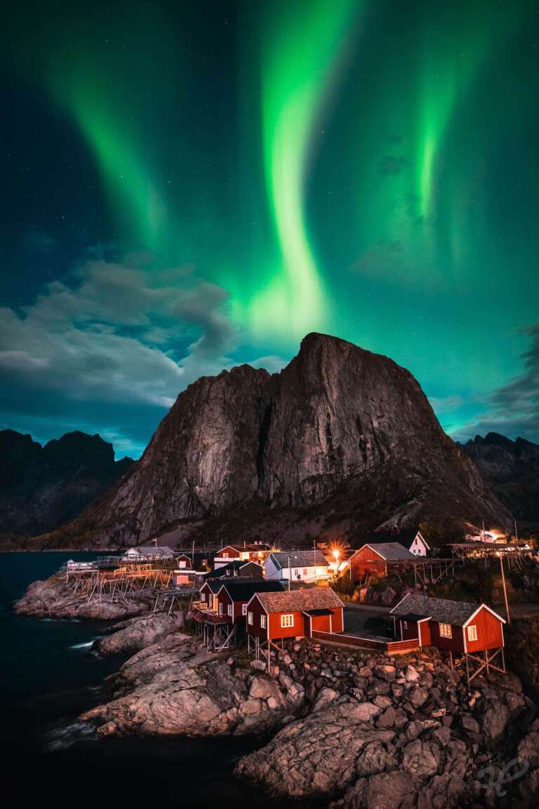 Aurora Borealis auf den Lofoten