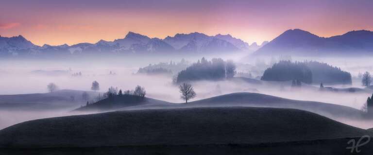 Land of Dreaming, Nebel in den Alpen