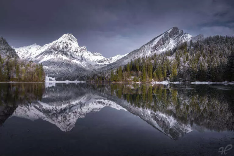 Spiegelung am Bergsee