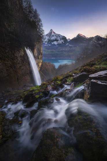 Force of Nature, Wasserfall in den Alpen