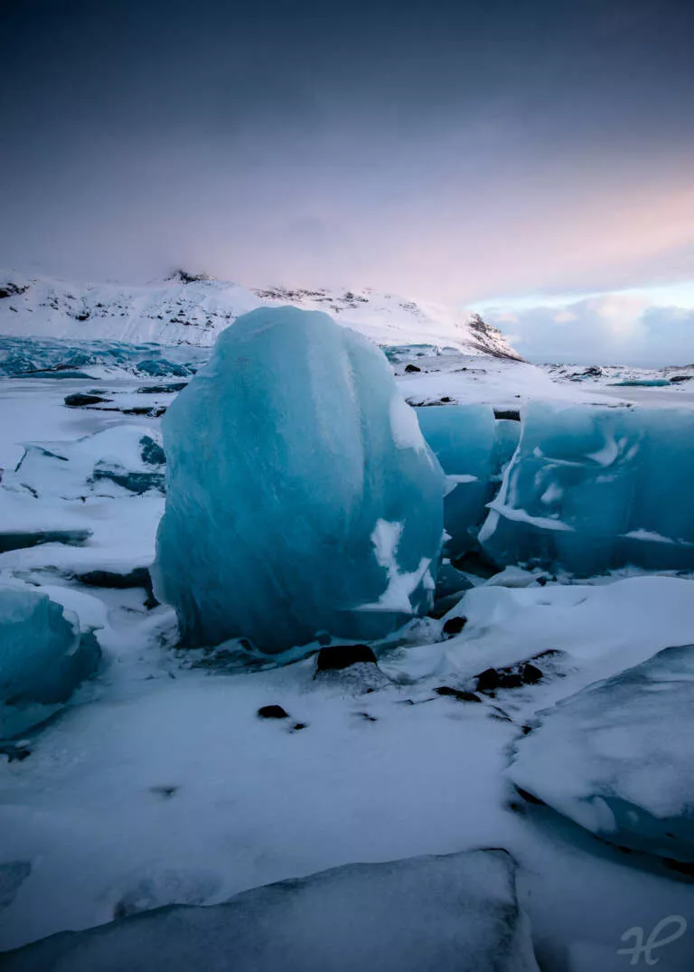 Eis im Gletscher – Island