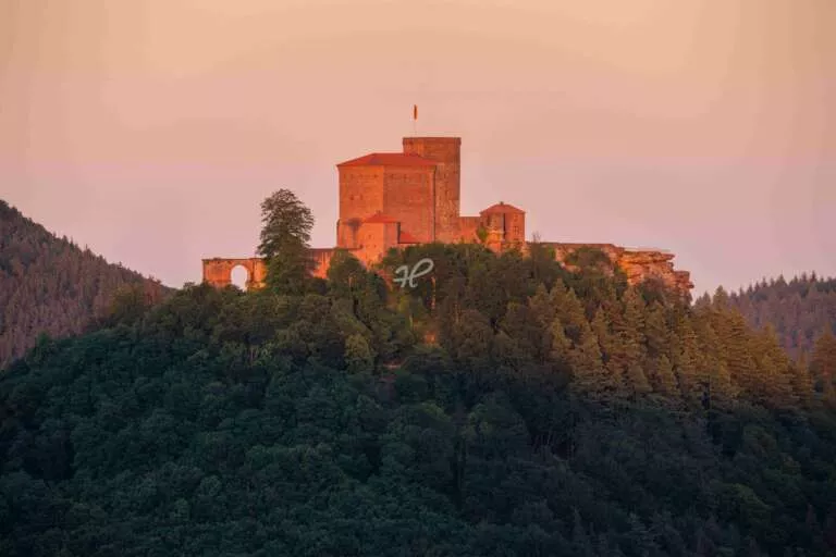 Burg Trifels im Abendlicht