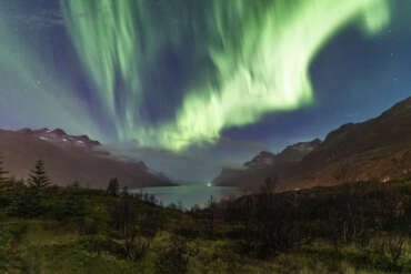 Aurora borealis am Ersfjord