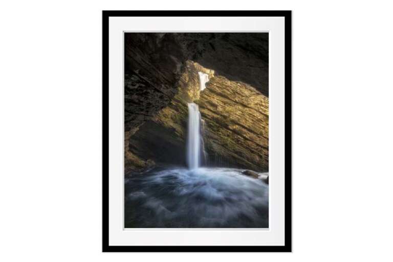 Kollektion Hoch Einzelbild Wasserfall Links