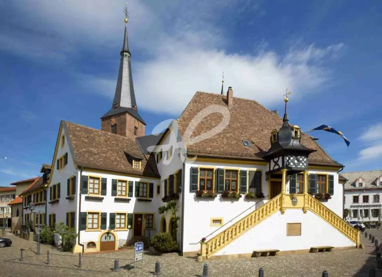Das historische Rathaus in Deidesheim