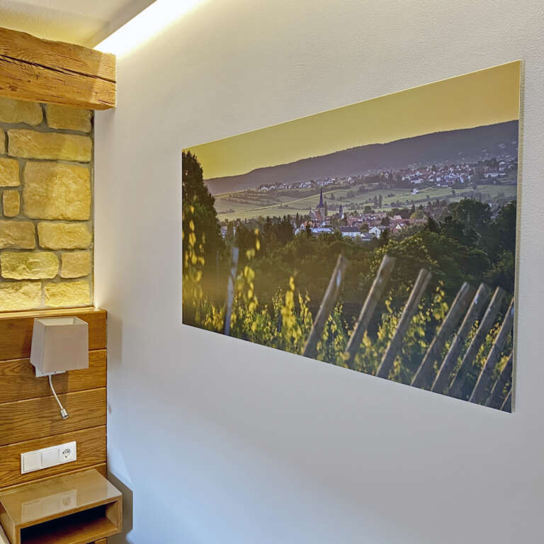 Wandbild von Heimatfotos im Hotel Amtshaus Freinsheim