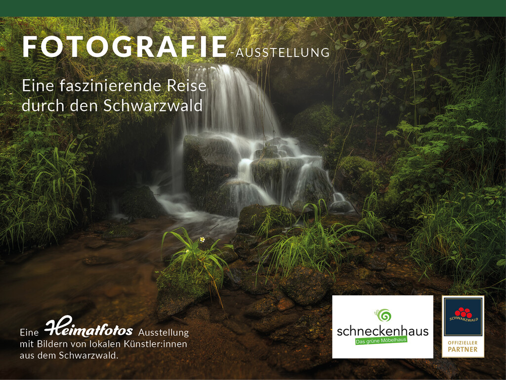 Titelbild der Foto-Ausstellung "Eine faszinierende Reise durch den Schwarzwald" im Möbelhaus Schneckenhaus in Offenburg
