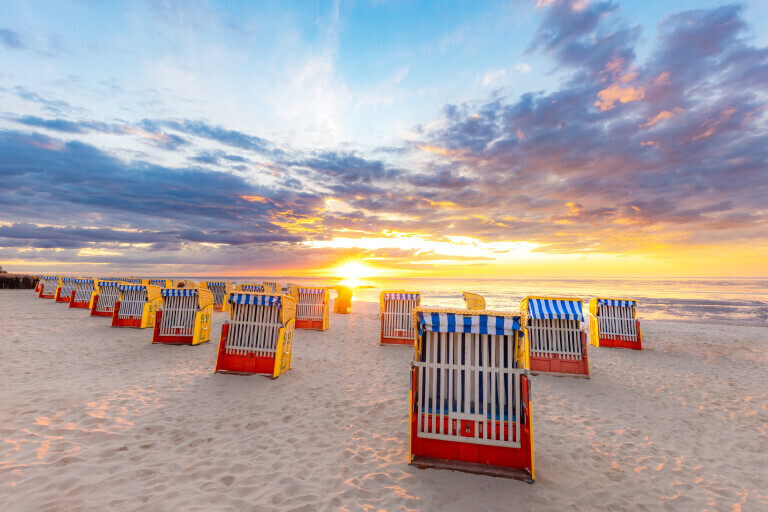 Abends am Badestrand