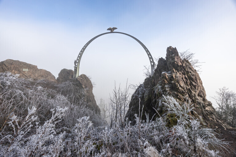 Winterlicher Adlerbogen