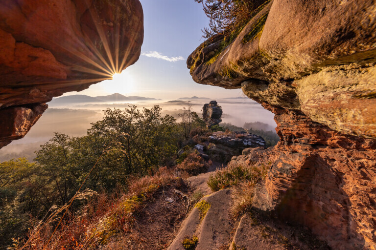 Durchblick mit Sonnenstern