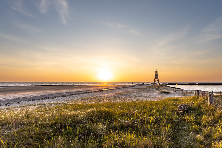 Sonnenaufgang an der Kugelbake