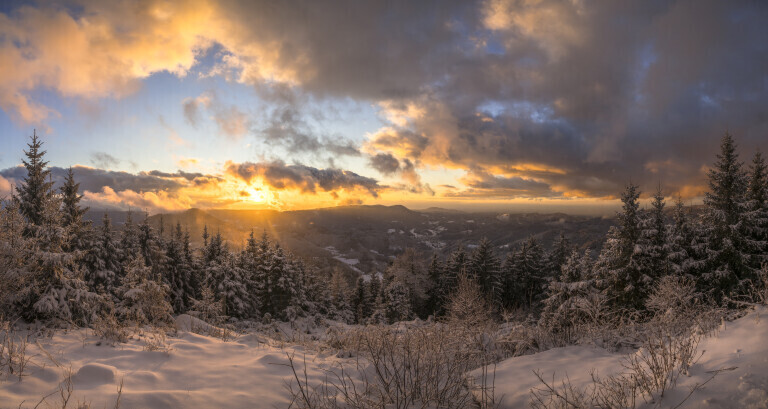 Sonnenuntergang im Schwarzwald