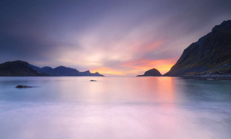 Sonnenuntergang Haukland