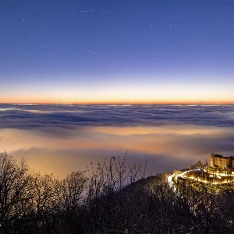 Nebelmeer am Hambacher Schloss