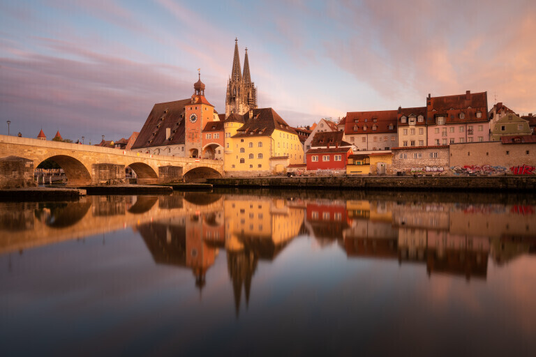 Goldene Stunde in Regensburg