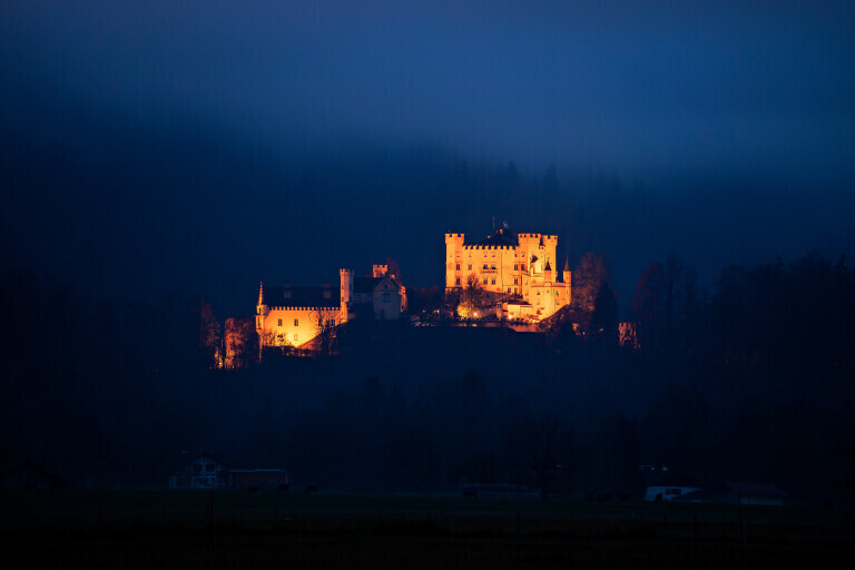 Hohenschwangau blaue Stunde