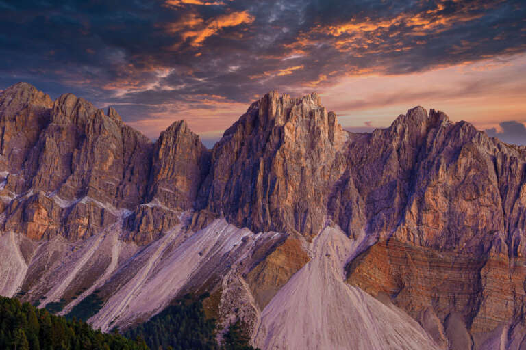 Peitlerkofel im Alpenglühn
