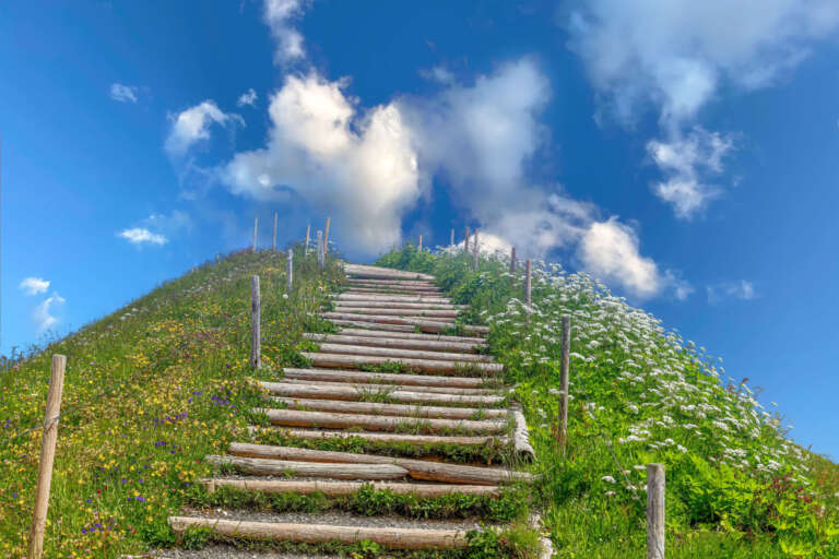 Kurz vor dem Fellhorn-Gipfel