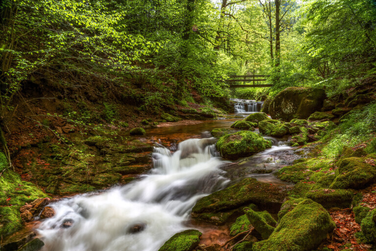 Grobbach zum Geroldsauer Wasserfall im Schwarzwald