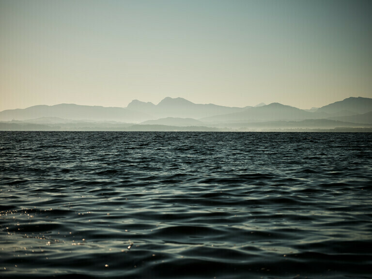 Morgenstimmung am Chiemsee im Spätsommer