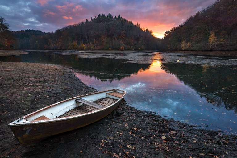 Herbstabend am Eiswoog