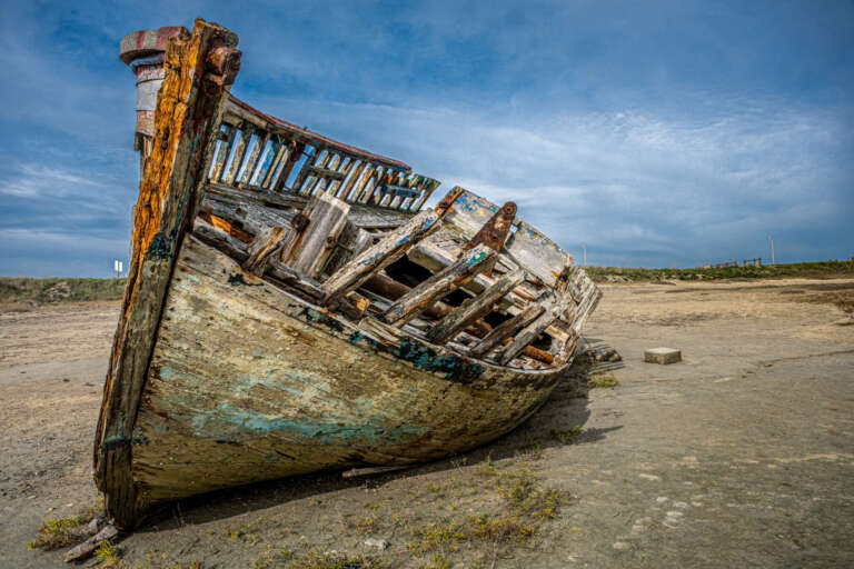 Schiffswrack bei Portbail