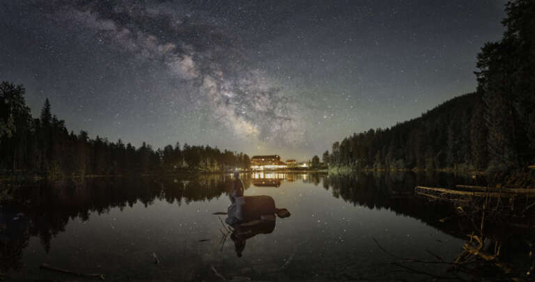 Milchstrasse über dem Mummelsee