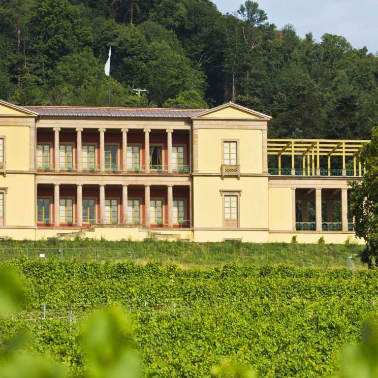 Schloss Villa Ludwigshöhe in den Weinbergen bei Edenkoben