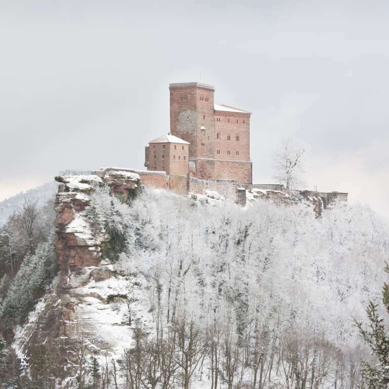 Die Burg Trifels im Winter