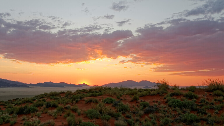 Namib Rand – Sonnenuntergang